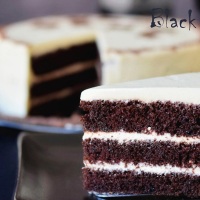 Chocolate Cake with White Chocolate Cream